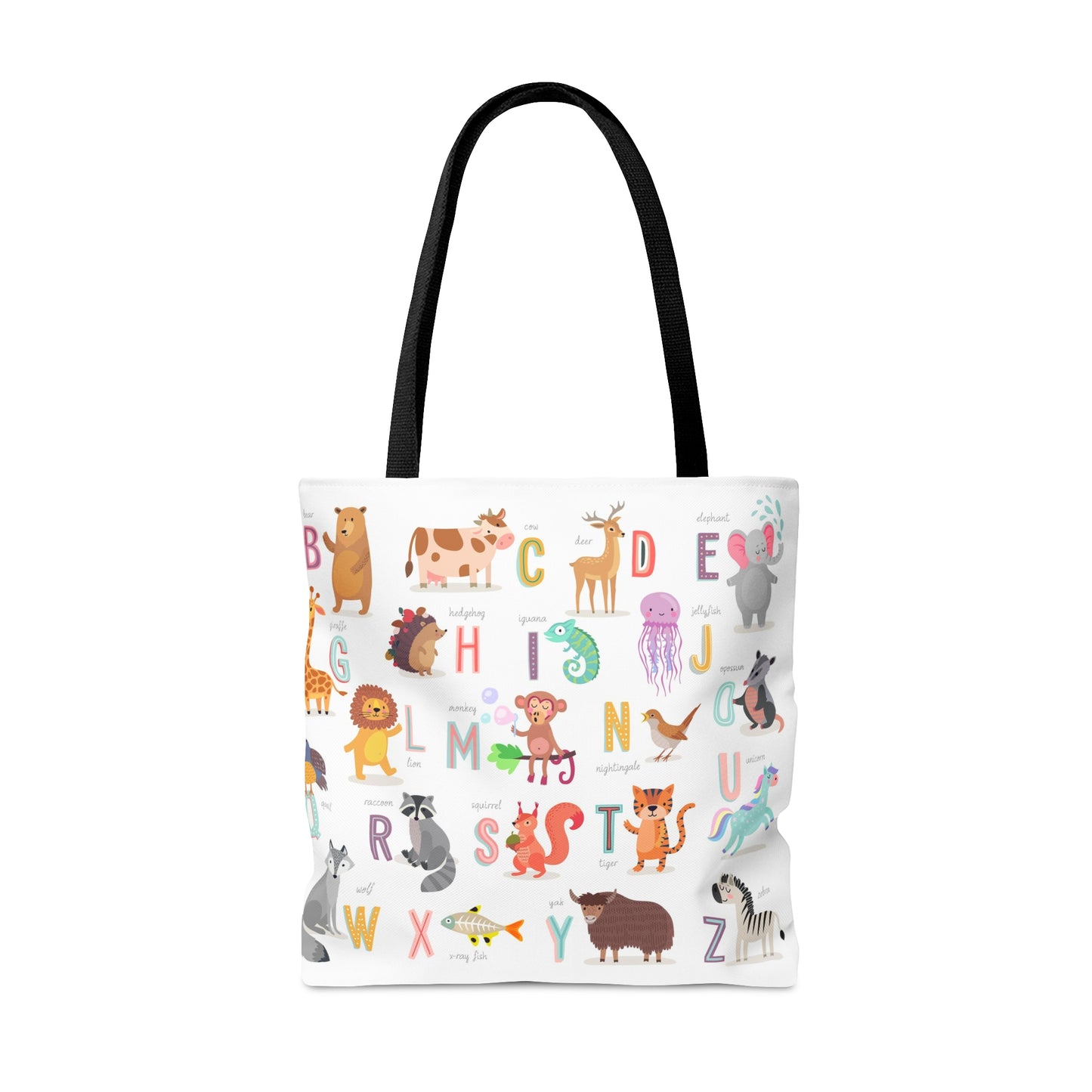 Alphabet Animals Tote Bag