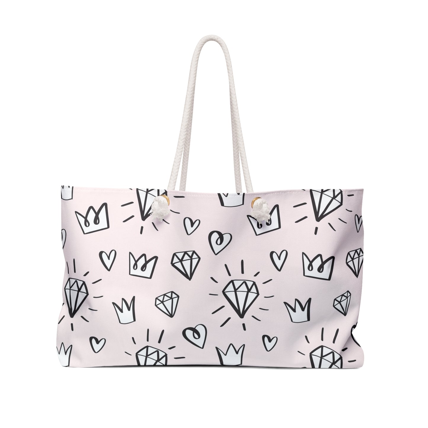 Princess Pink Diamonds and Crowns Oversized Bag