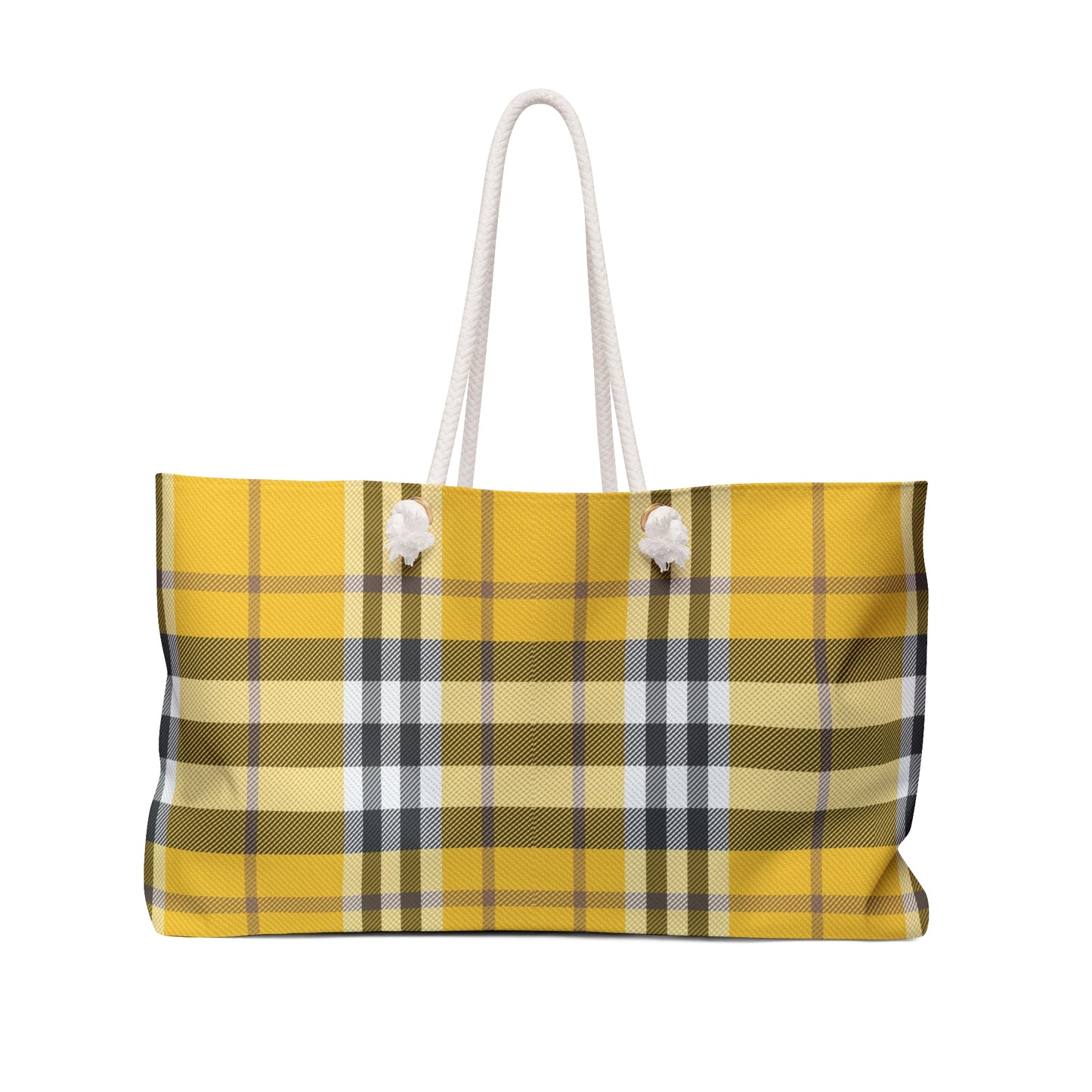 Yellow Plaid Oversized Bag