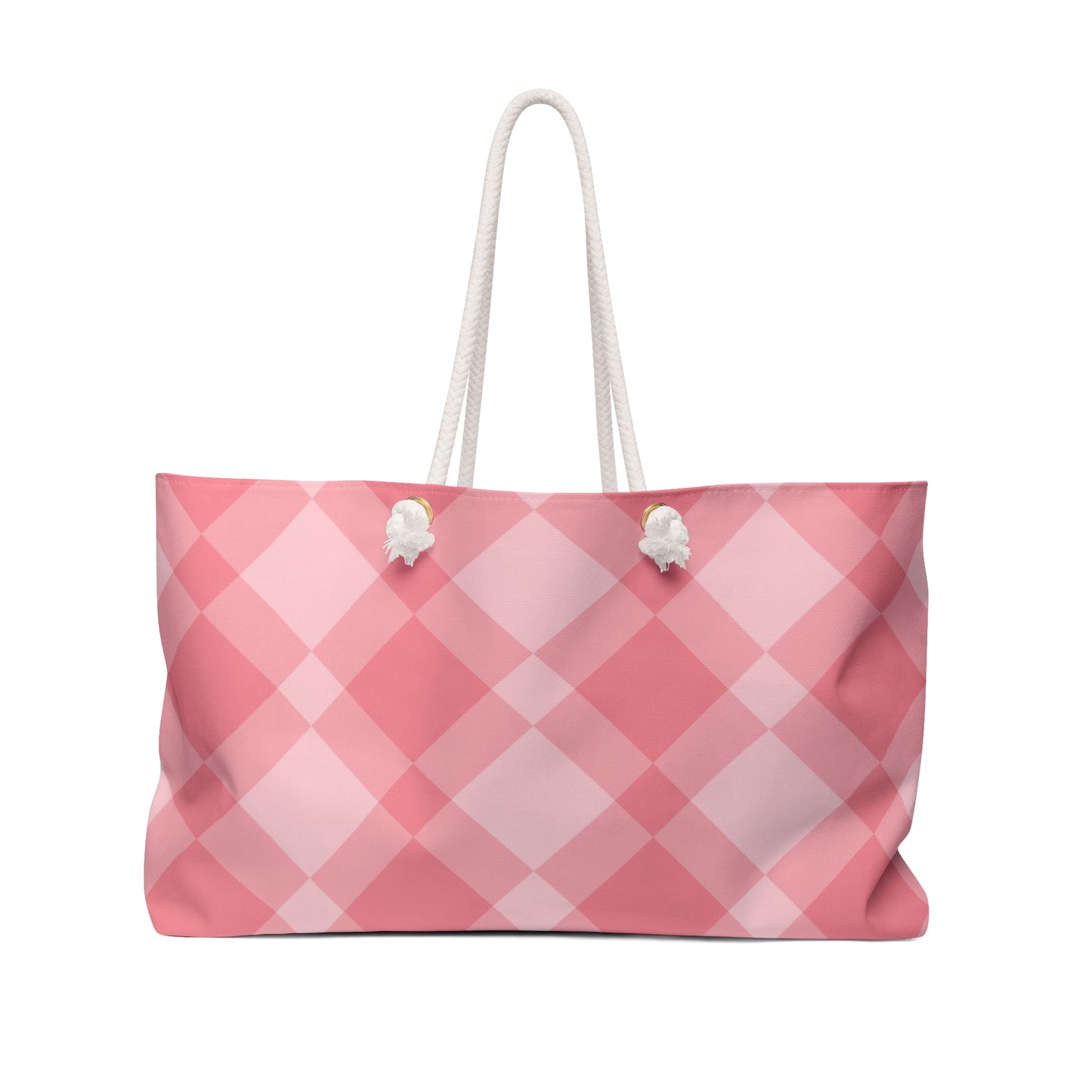 Pink Rhombus Geometric Shapes Oversized Bag