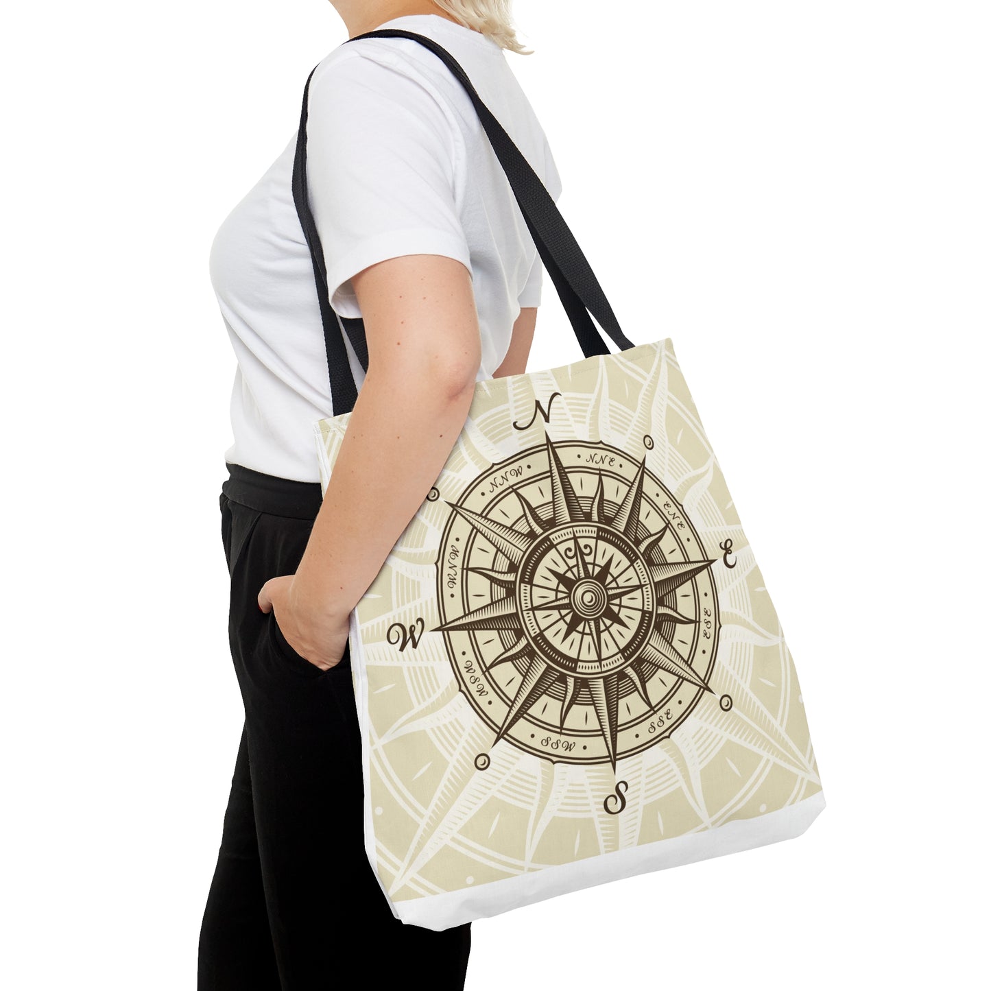 Nautical Compass Tote Bag