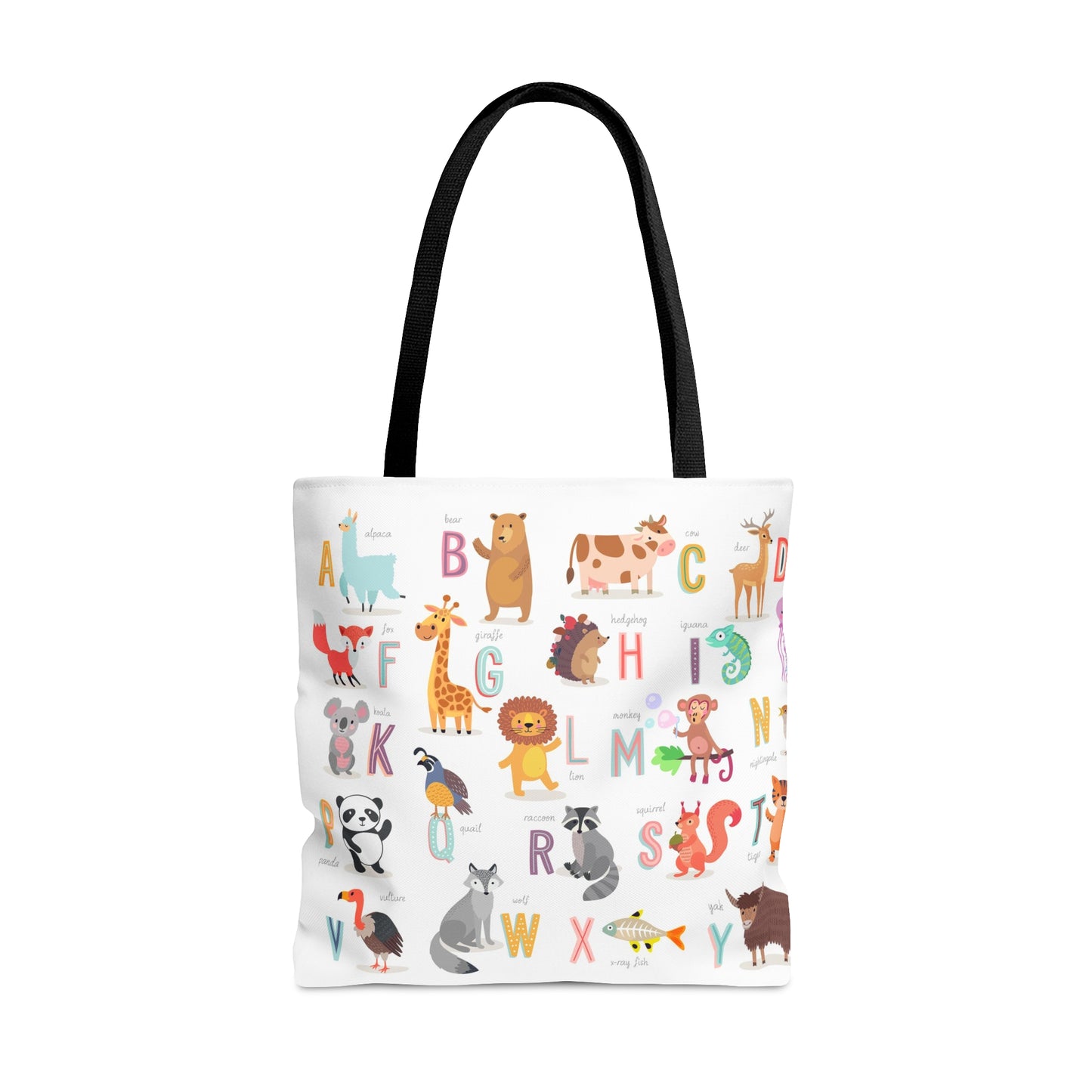 Alphabet Animals Tote Bag