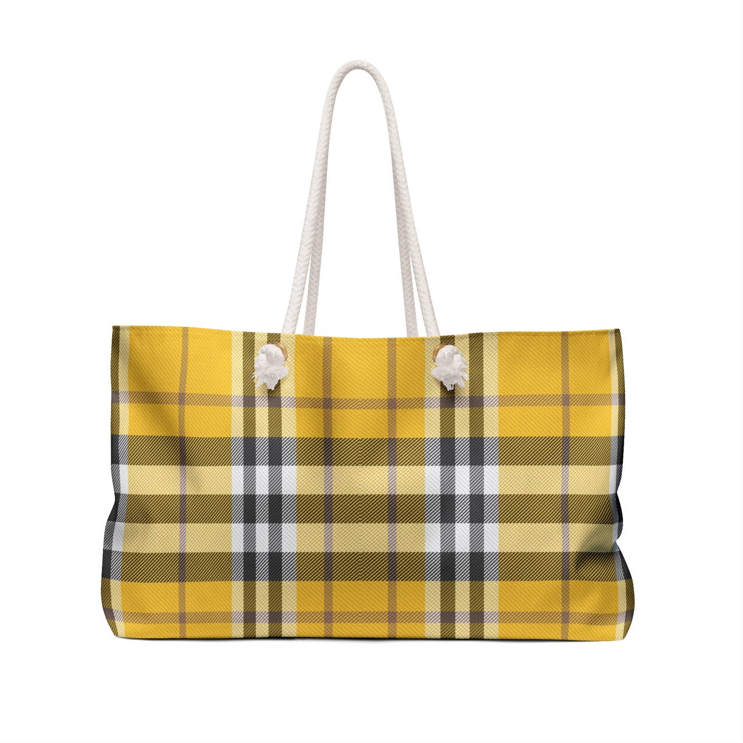 Yellow Plaid Oversized Bag