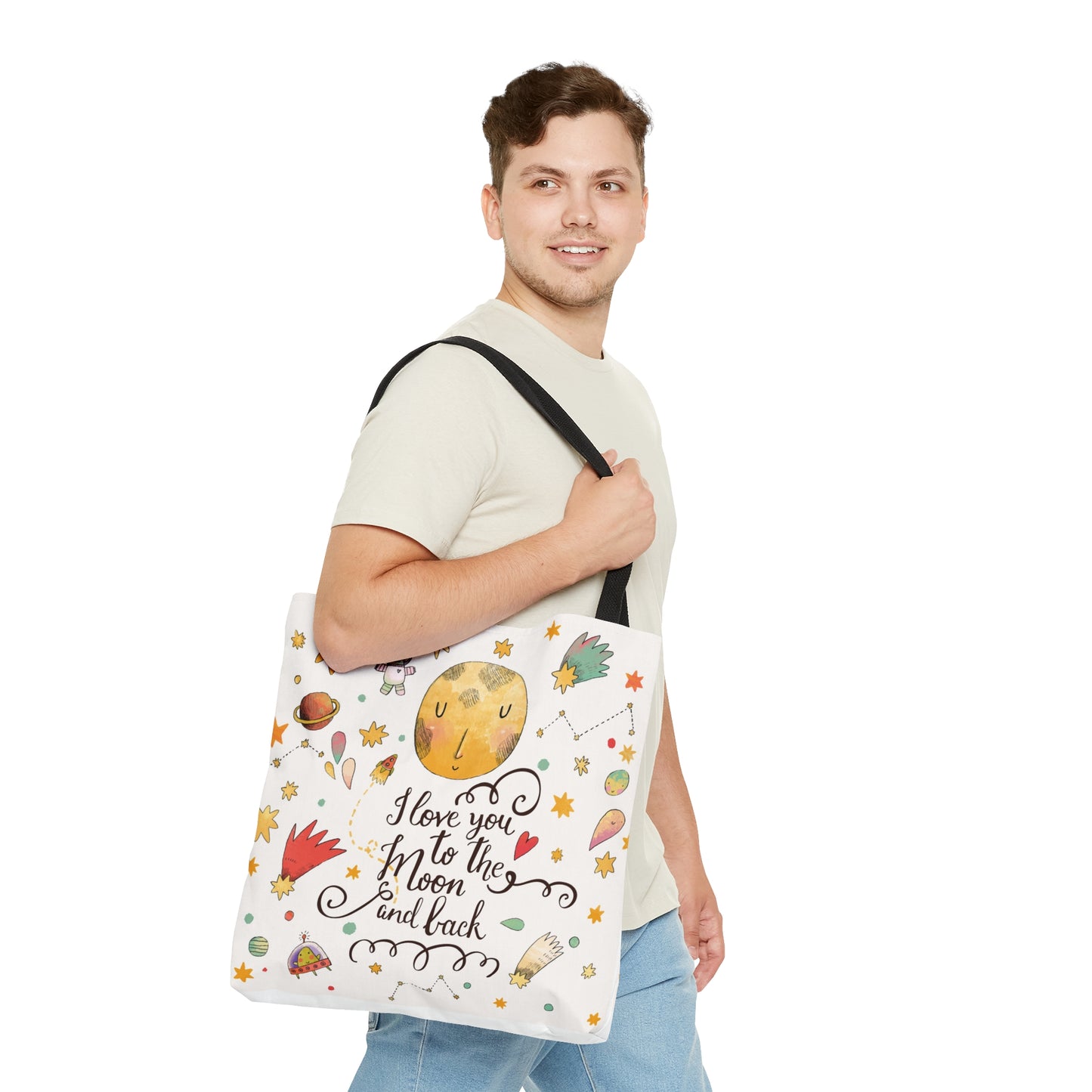 Love You to the Moon Tote Bag