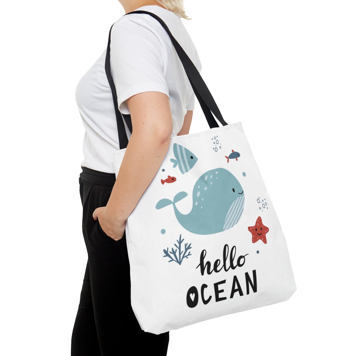 Ocean Whale Tote Bag