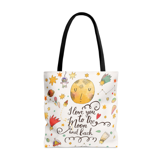 Love You to the Moon Tote Bag