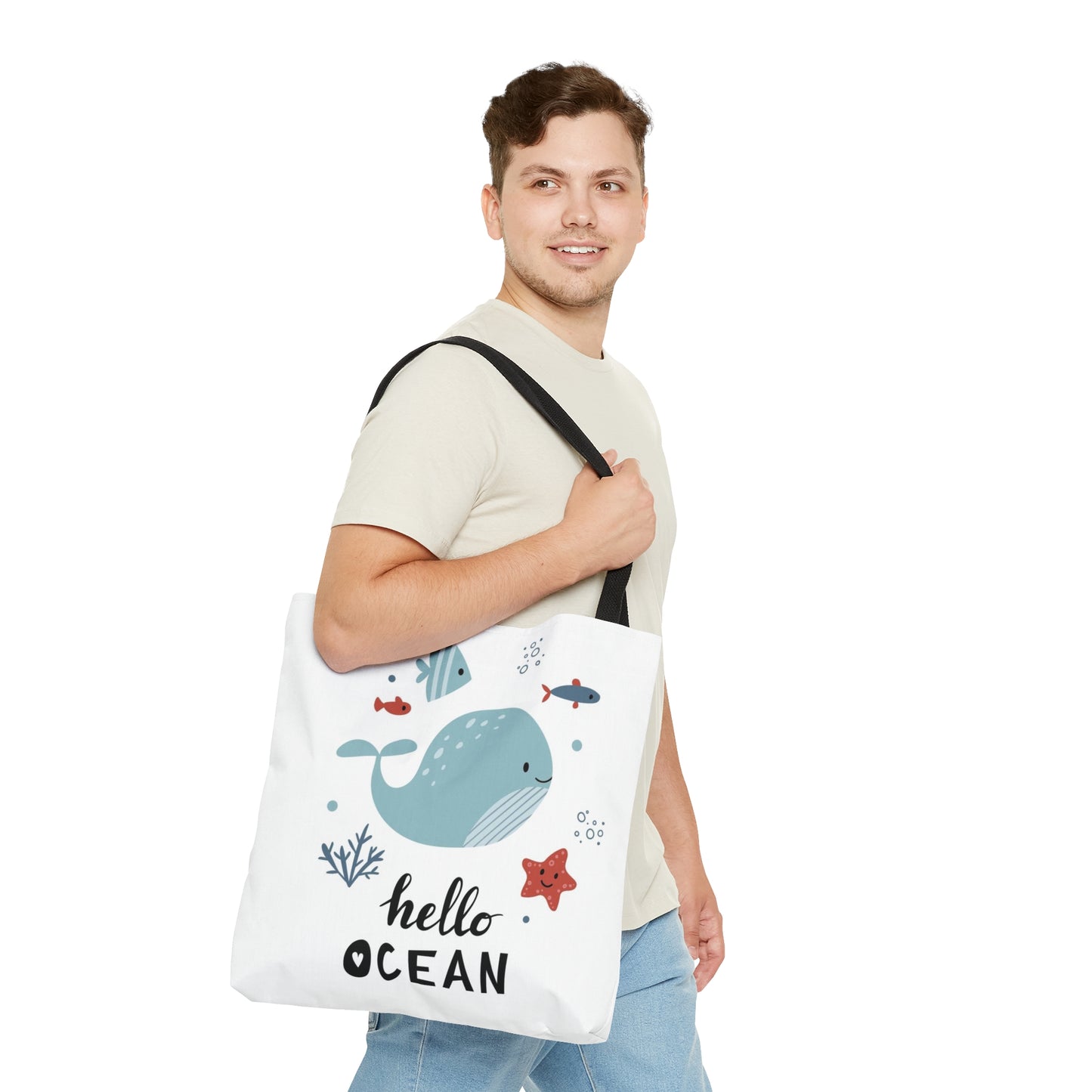 Ocean Whale Tote Bag