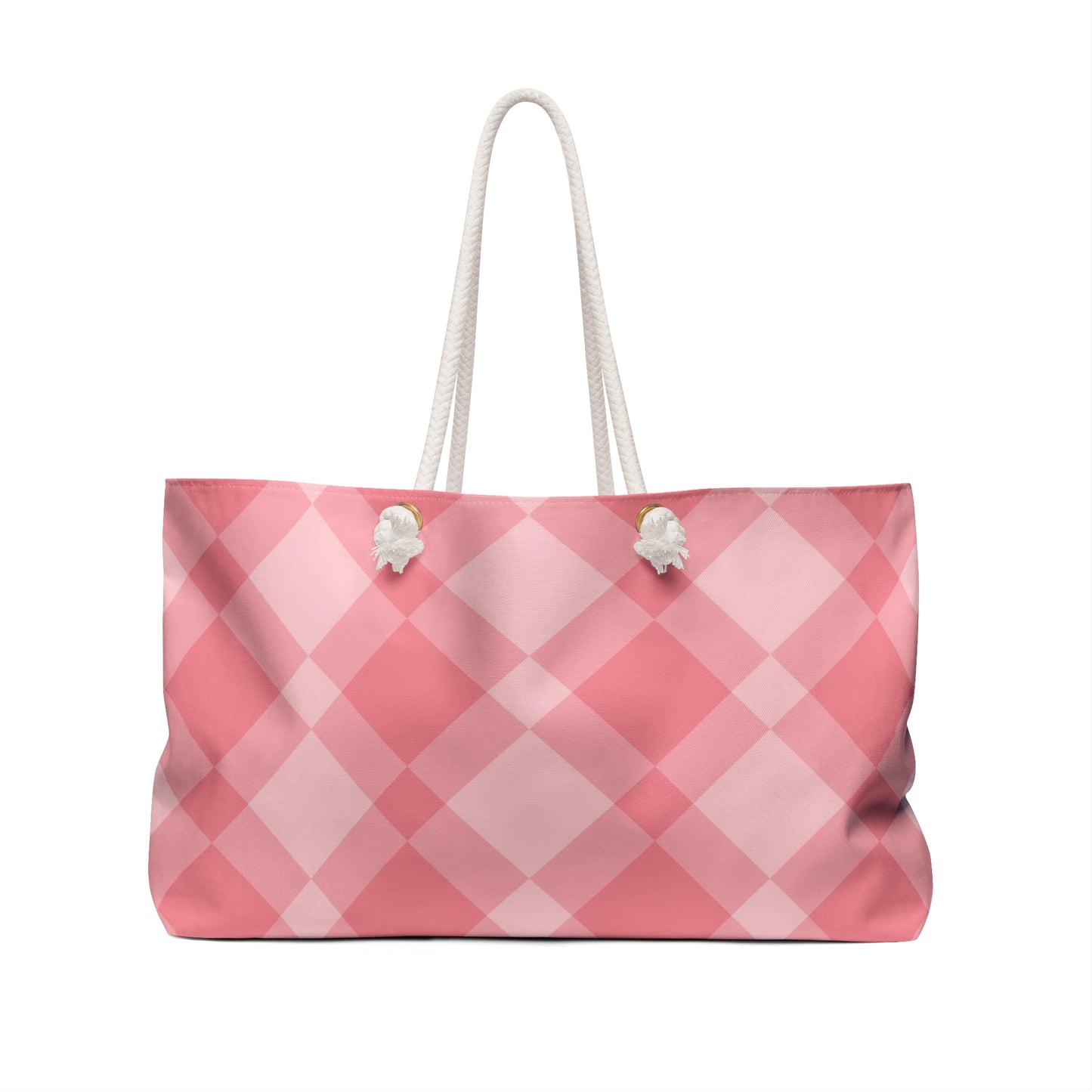 Pink Rhombus Geometric Shapes Oversized Bag