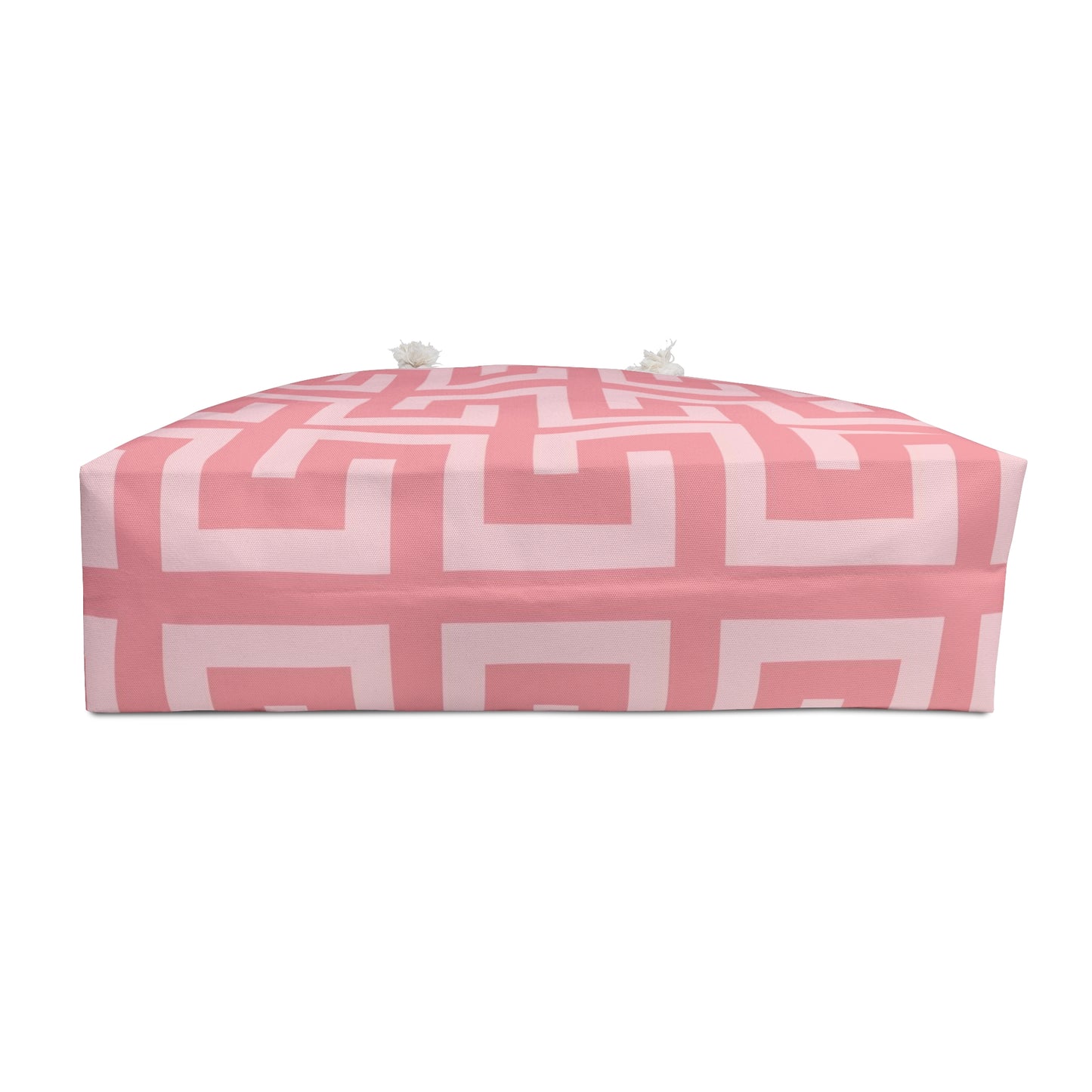 Pink Greek Key Pattern Oversized Bag