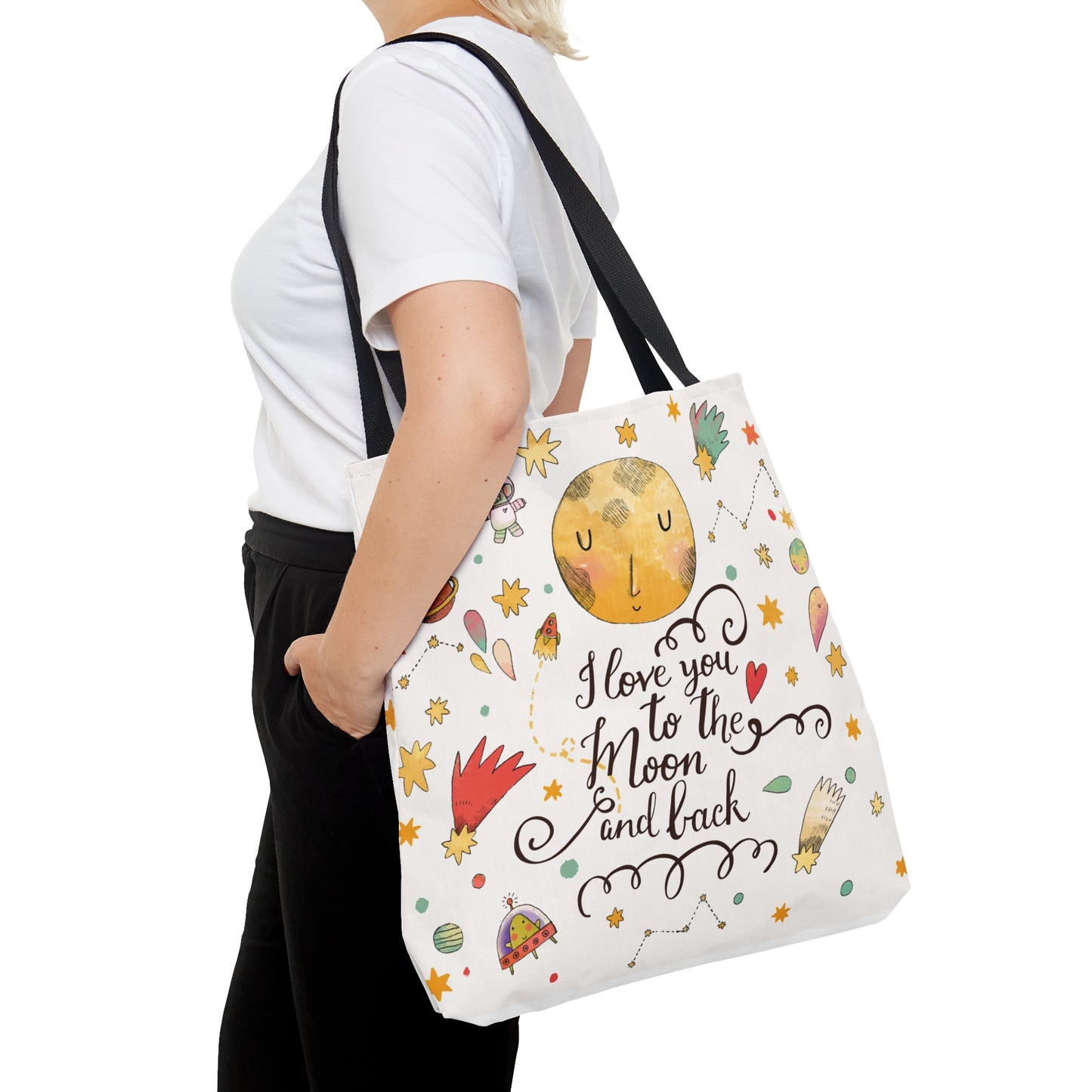 Love You to the Moon Tote Bag